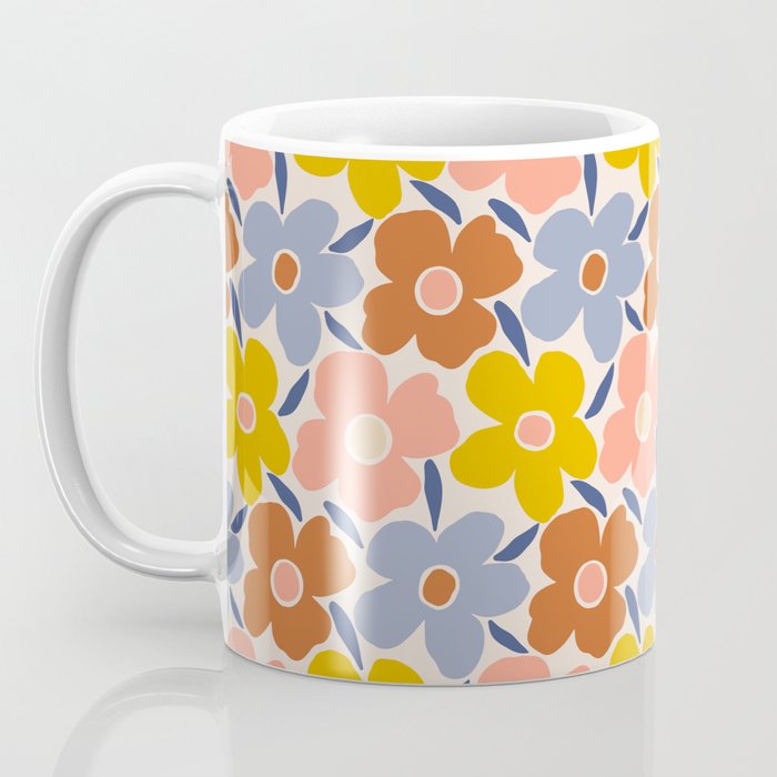 Retro Vintage Floral - 2  Coffee Mug Gallery Image 3