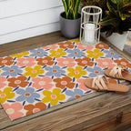 Retro Vintage Floral - 2  Outdoor Rug Gallery Image 2