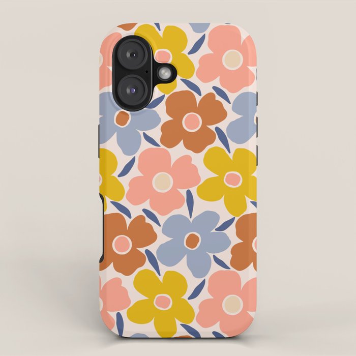 Retro Vintage Floral - 2  iPhone Case Gallery Image 1
