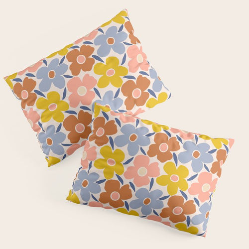 Retro Vintage Floral - 2  Pillow Sham Gallery Image 3