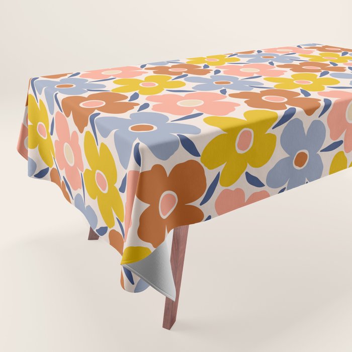 Retro Vintage Floral - 2  Tablecloth Gallery Image 1