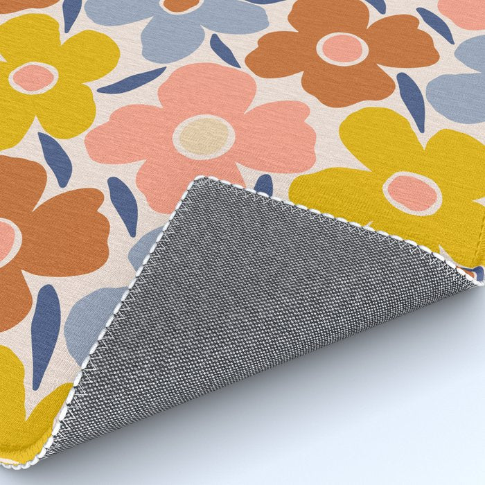 Retro Vintage Floral - 2  Rug Gallery Image 4