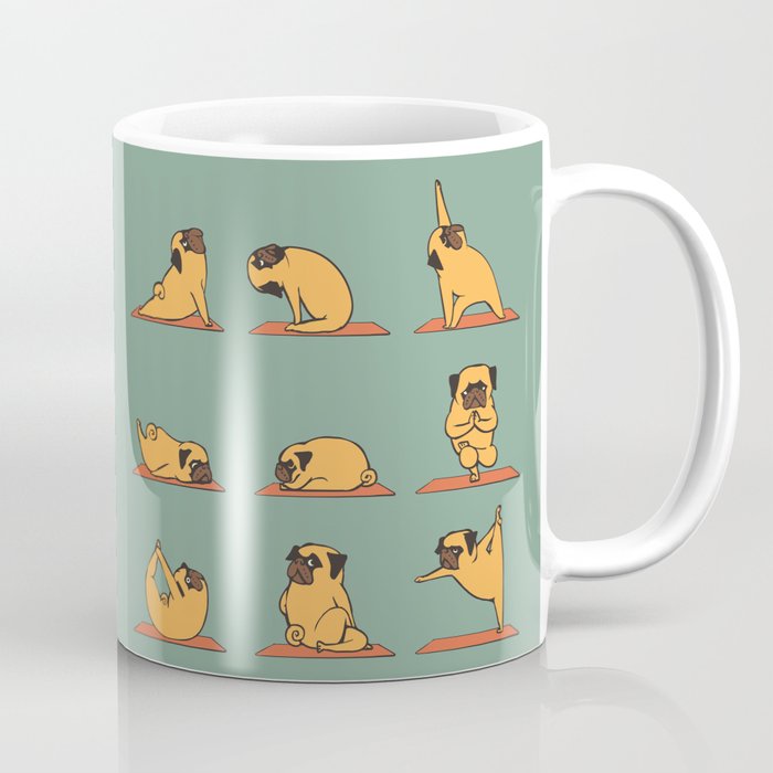 Pug Yoga Coffee Mug Gallery Image 1