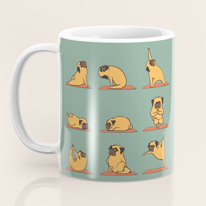 Pug Yoga Coffee Mug Gallery Image 3