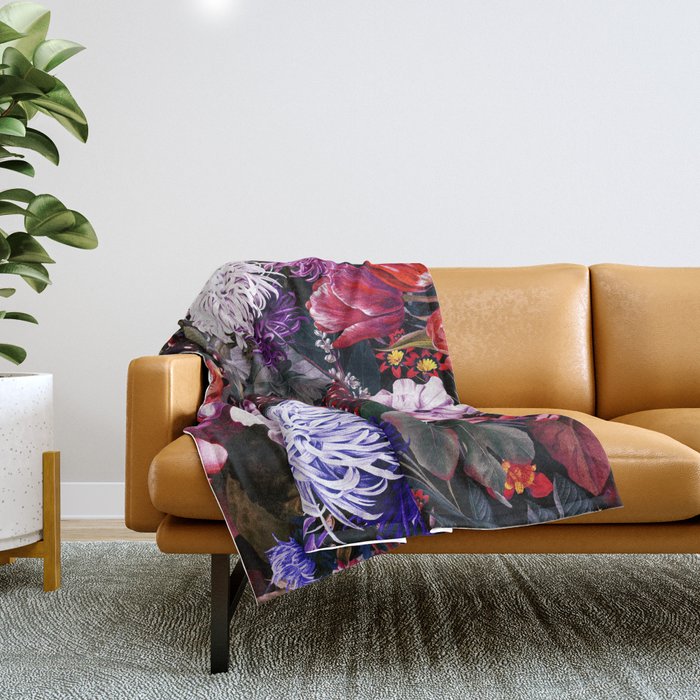 EXOTIC GARDEN - NIGHT XIX Throw Blanket Gallery Image 1