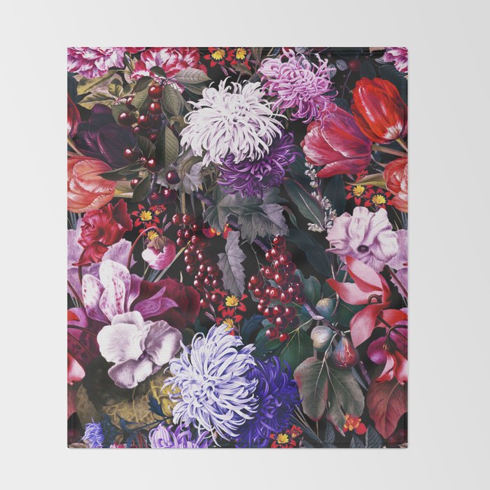 EXOTIC GARDEN - NIGHT XIX Throw Blanket Gallery Image 2