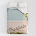 Tropicale Lounge - Retro Palm Springs Photography, Midcentury  Duvet Cover Gallery Image 6
