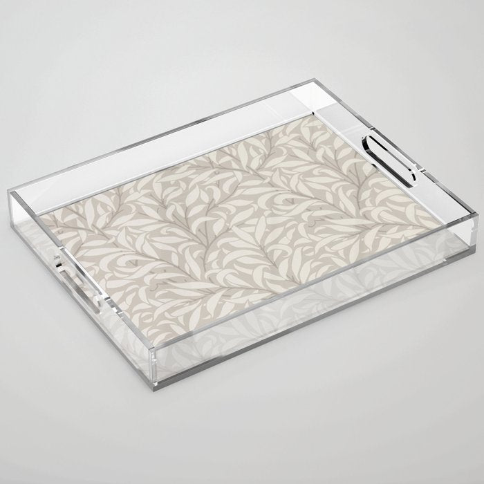 William Morris Willow Bough Dove Ivory Acrylic Tray Gallery Image 1