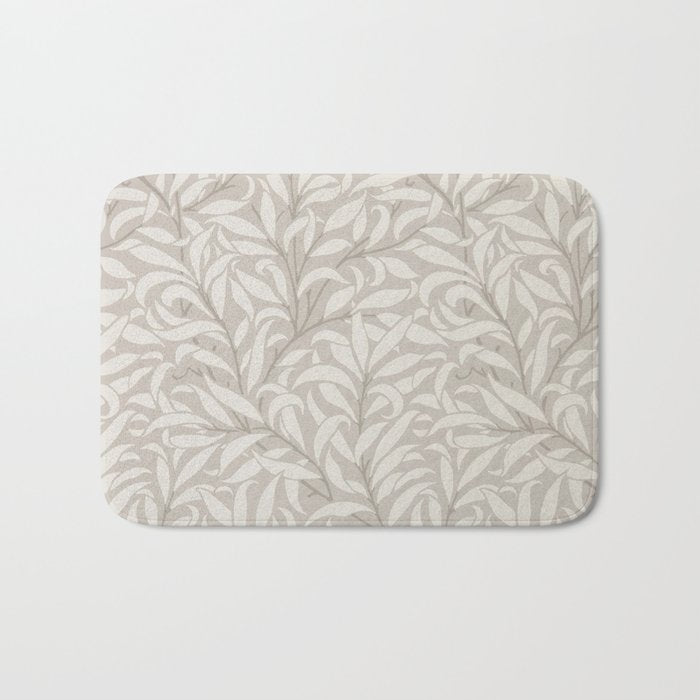 William Morris Willow Bough Dove Ivory Bath Mat Gallery Image 1