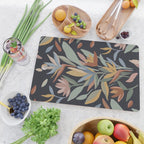 Hand Painted Floral Garden Night Cutting Board Gallery Image 2