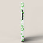Green eco friendly children doodle pattern iPhone Case Gallery Image 2