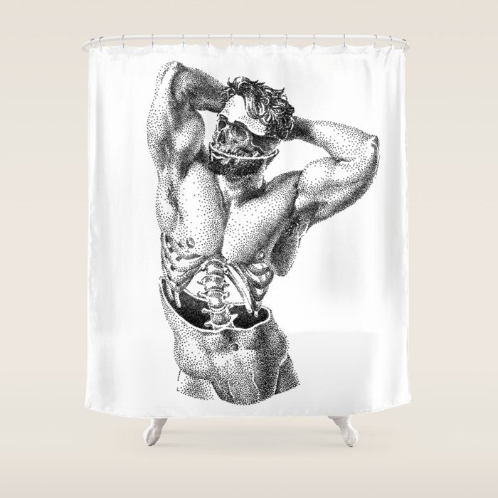 Split 6 SpookyDOOD Shower Curtain Gallery Image 1