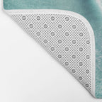 Pastel Coastline - Aerial View of Turquoise Sea and Blush Sand Bath Mat Gallery Image 2