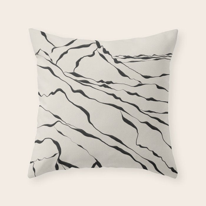 Mountain know the secret III Throw Pillow Gallery Image 6