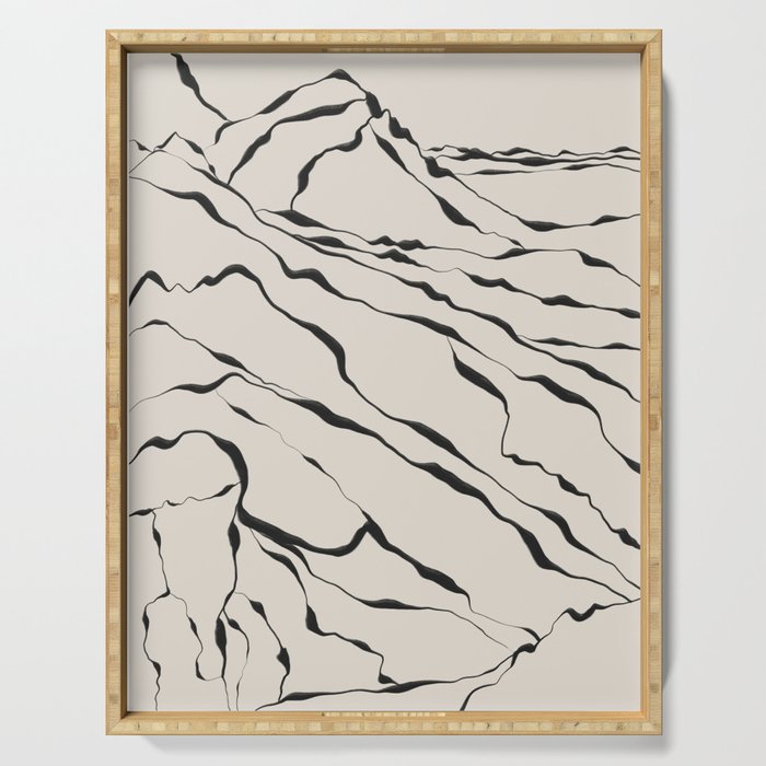 Mountain know the secret III Serving Tray Gallery Image 1