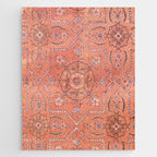 Vintage Distressed Pink Iranian Silk Jigsaw Puzzle Gallery Image 1