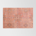 Vintage Distressed Pink Iranian Silk Rug Gallery Image 2