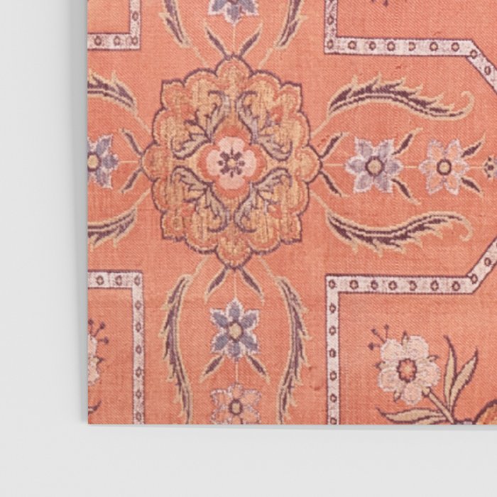 Vintage Distressed Pink Iranian Silk Poster Gallery Image 3