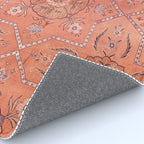 Vintage Distressed Pink Iranian Silk Rug Gallery Image 4
