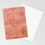 Vintage Distressed Pink Iranian Silk Stationery Card Gallery Image 2