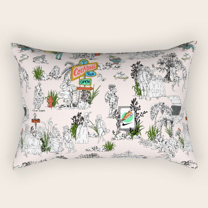 Toile de Jouy Between eras 01 Rectangular Pillow Gallery Image 1