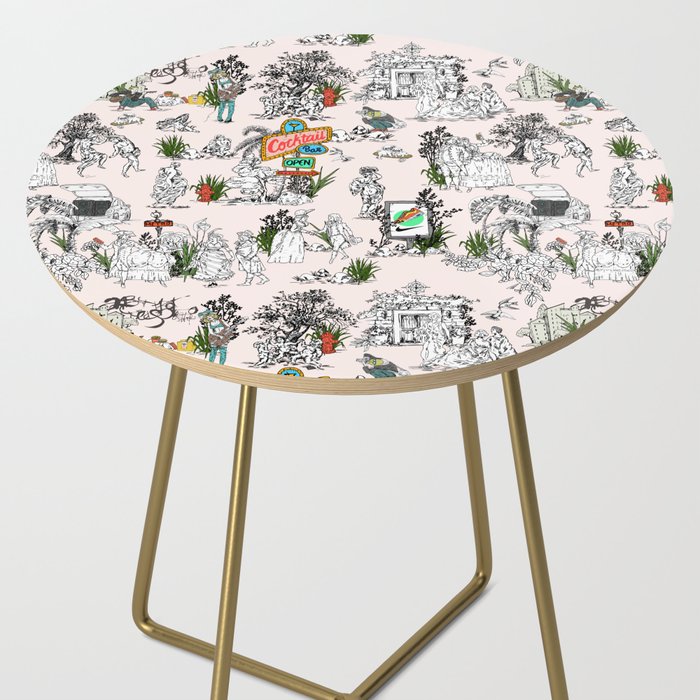 Toile de Jouy Between eras 01 Side Table Gallery Image 2