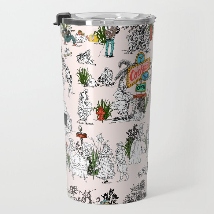 Toile de Jouy Between eras 01 Travel Mug Gallery Image 3