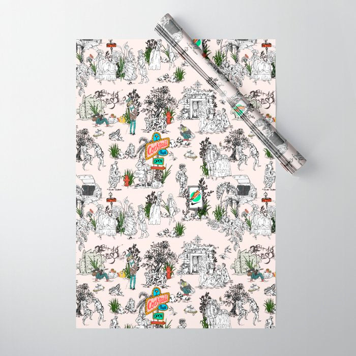 Toile de Jouy Between eras 01 Wrapping Paper Gallery Image 1