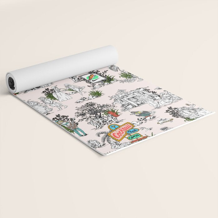 Toile de Jouy Between eras 01 Yoga Mat Gallery Image 2