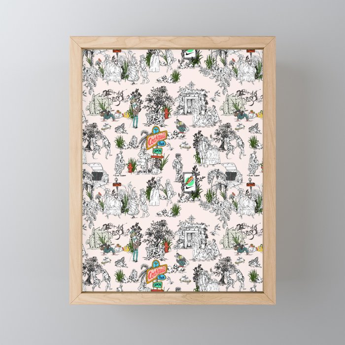 Toile de Jouy Between eras 01 Mini Art Print Gallery Image 1