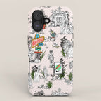 Toile de Jouy Between eras 01 iPhone Case Gallery Image 1