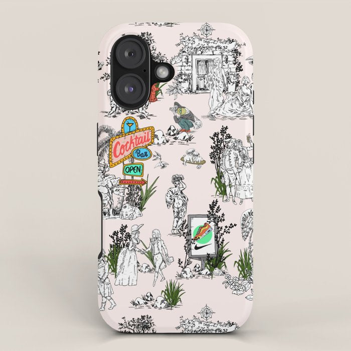 Toile de Jouy Between eras 01 iPhone Case Gallery Image 1