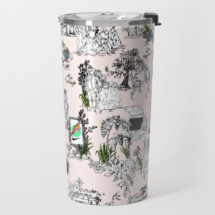 Toile de Jouy Between eras 01 Travel Mug Gallery Image 2