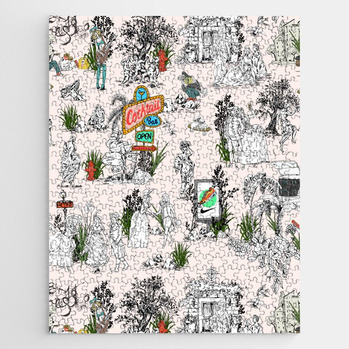 Toile de Jouy Between eras 01 Jigsaw Puzzle Gallery Image 1