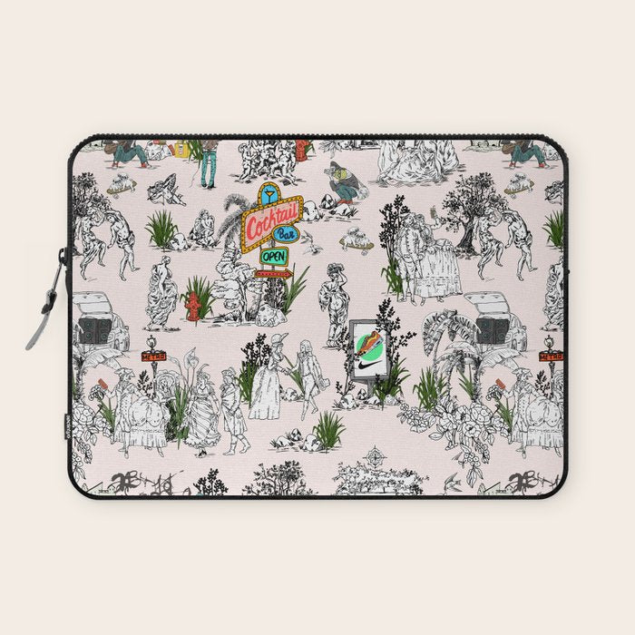 Toile de Jouy Between eras 01 Laptop Sleeve Gallery Image 1