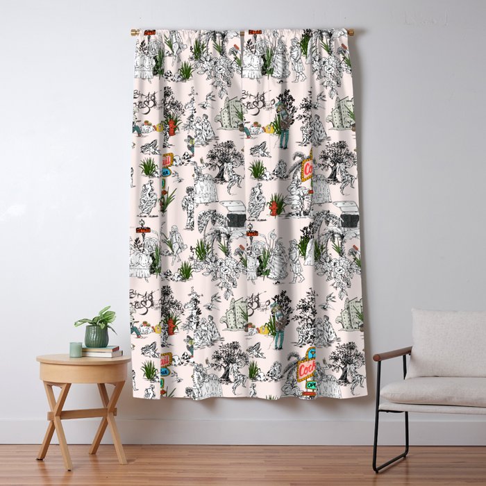 Toile de Jouy Between eras 01 Window Curtain Gallery Image 1