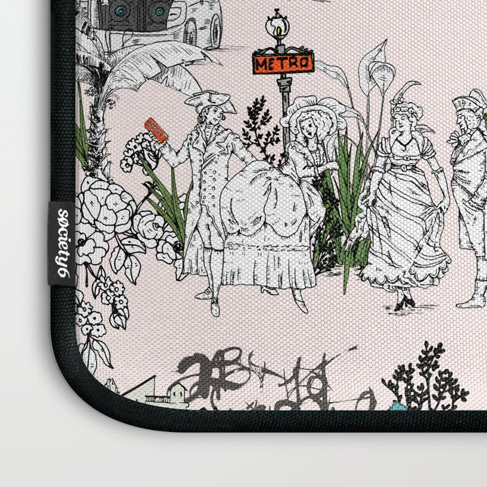 Toile de Jouy Between eras 01 Laptop Sleeve Gallery Image 3
