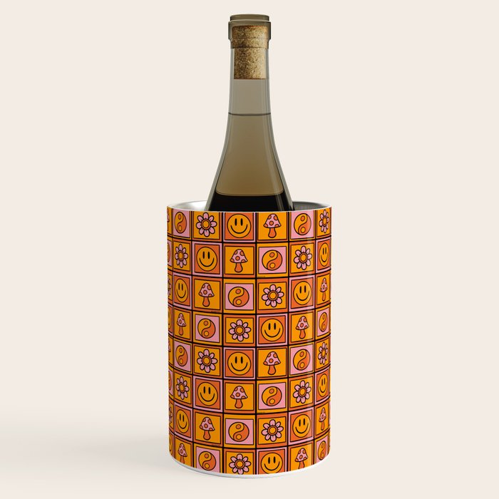 Vintage Granny Square Print Wine Chiller Gallery Image 3