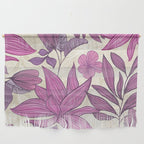 Deep Autumn Forest Floral in Magenta Wall Hanging Gallery Image 1