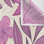 Deep Autumn Forest Floral in Magenta Wall Tapestry Gallery Image 3