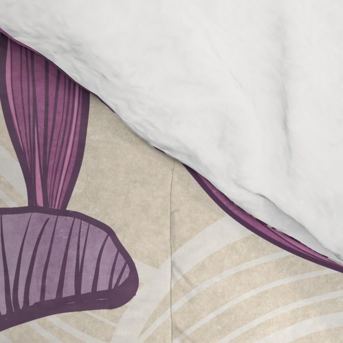 Deep Autumn Forest Floral in Magenta Comforter Gallery Image 4