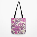 Deep Autumn Forest Floral in Magenta Tote Bag Gallery Image 2