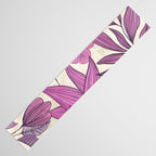 Deep Autumn Forest Floral in Magenta Table Runner Gallery Image 3