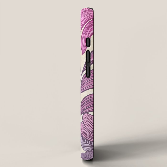 Deep Autumn Forest Floral in Magenta iPhone Case Gallery Image 2