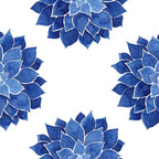 Indigo Succulent |  Watercolor Painting Coffee Mug Gallery Image 2