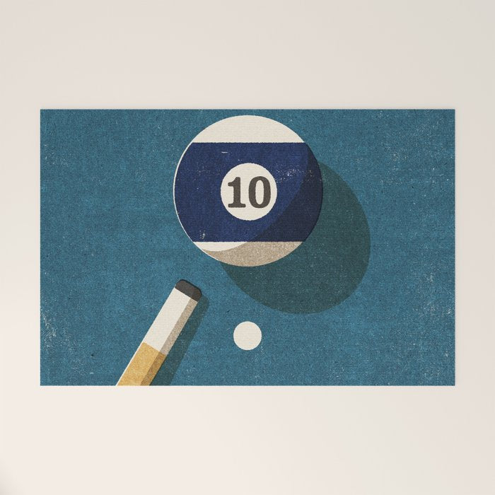 BILLIARDS / Ball 10 Welcome Mat Gallery Image 1