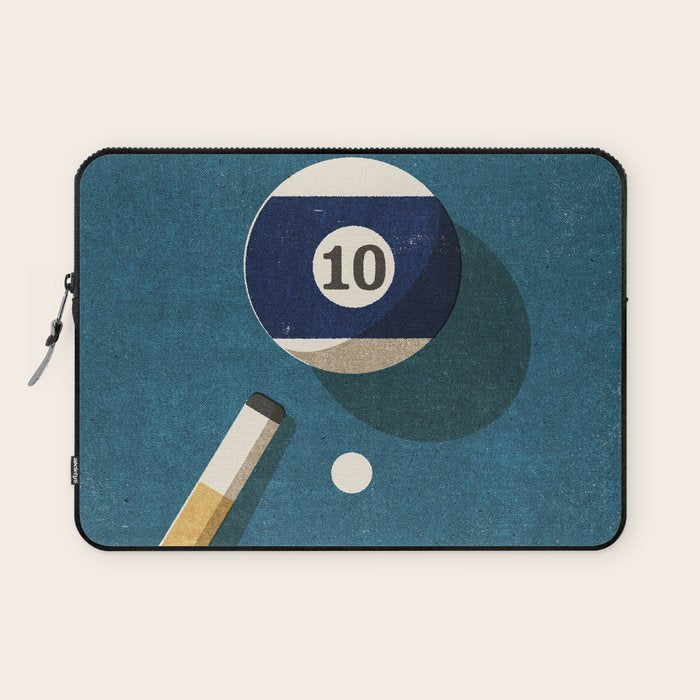 BILLIARDS / Ball 10 Laptop Sleeve Gallery Image 1