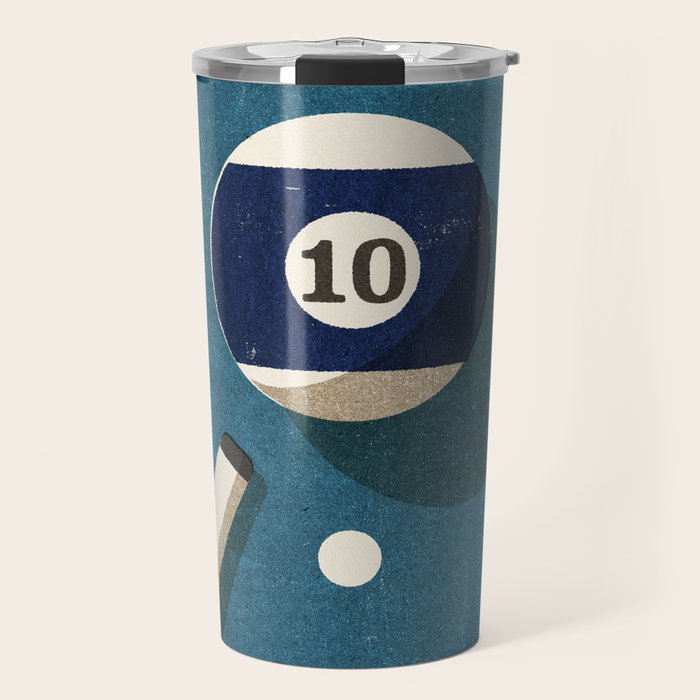 BILLIARDS / Ball 10 Travel Mug Gallery Image 1