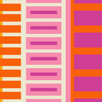 Colorful Block Stripe Bold Pattern Pink Green Orange Blue Coffee Mug Gallery Image 2
