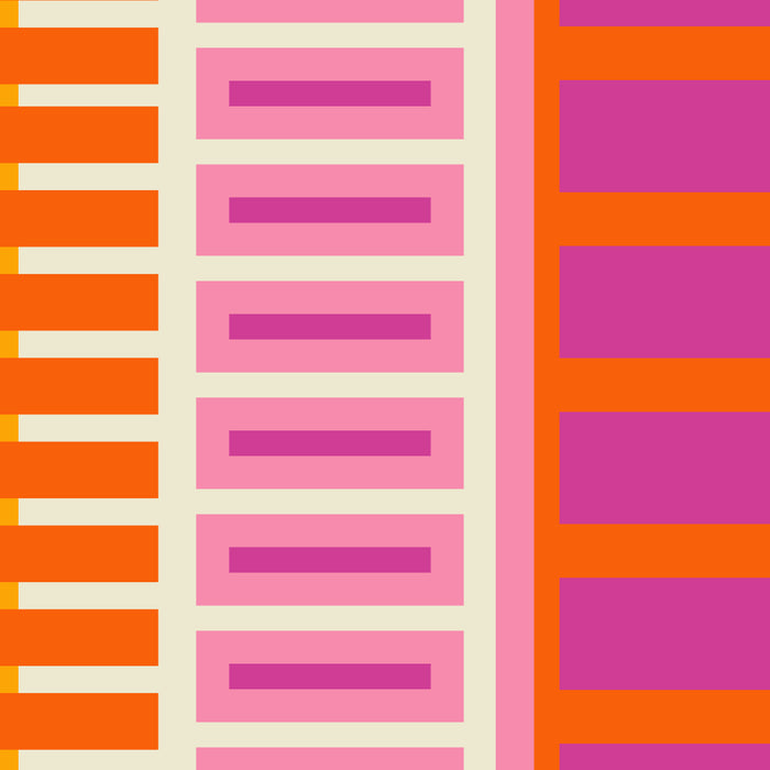 Colorful Block Stripe Bold Pattern Pink Green Orange Blue Coffee Mug Gallery Image 2